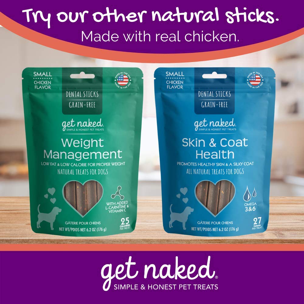 Grain-Free Dental Chew Sticks for Small Dogs, 6.2 oz I504955