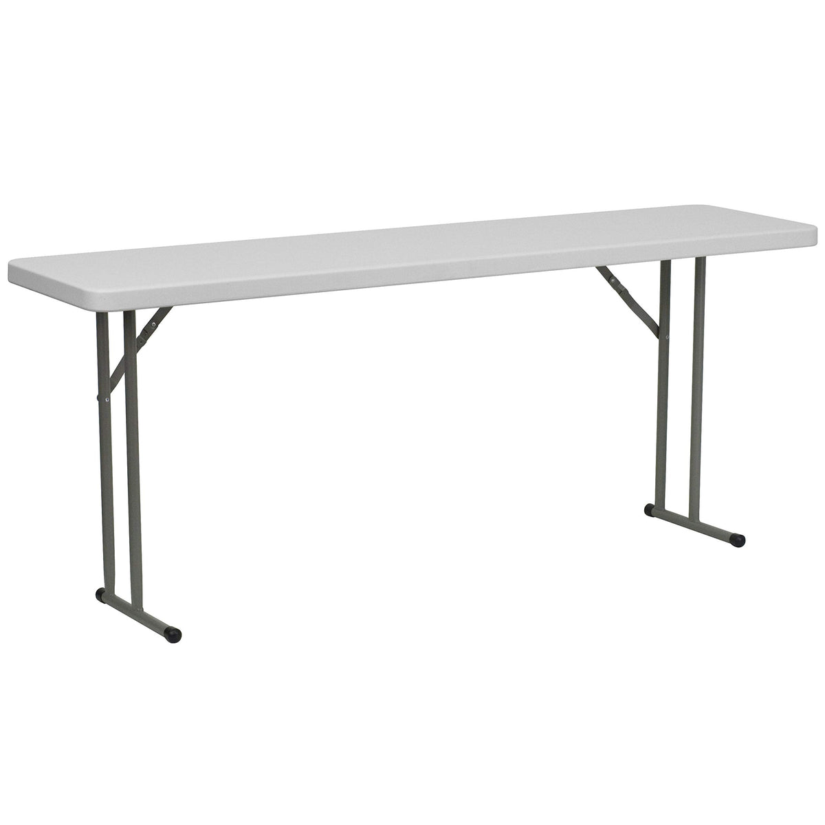 10 Pack 6-Foot Granite White Plastic Folding Training Table T82282