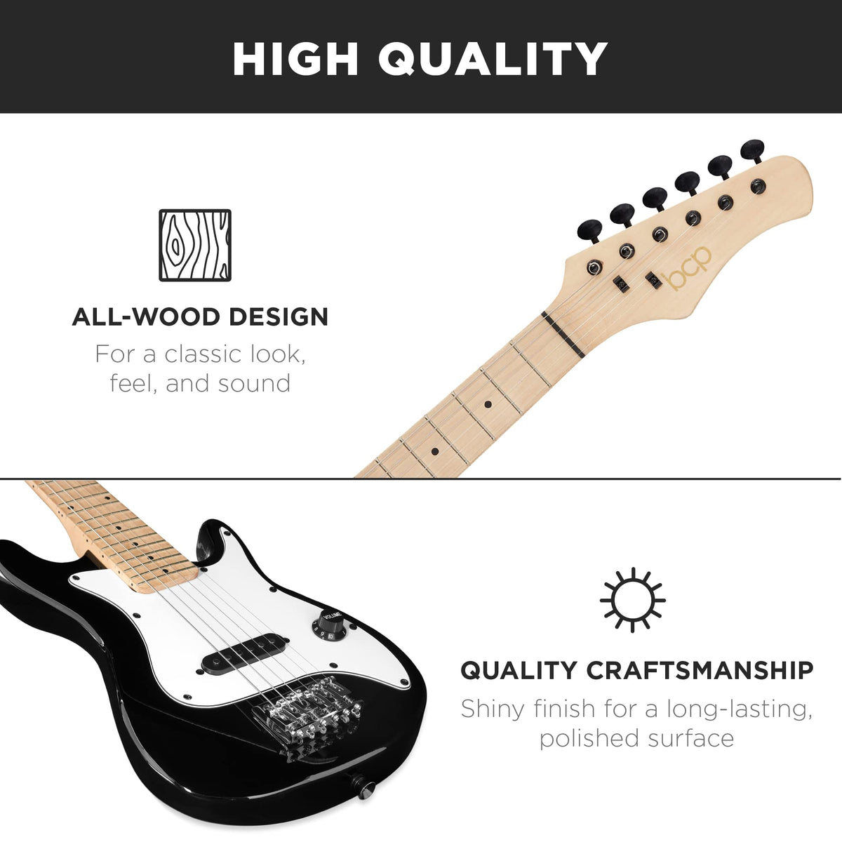 30in Kids Electric Guitar Starter Kit with Amplifier K40448