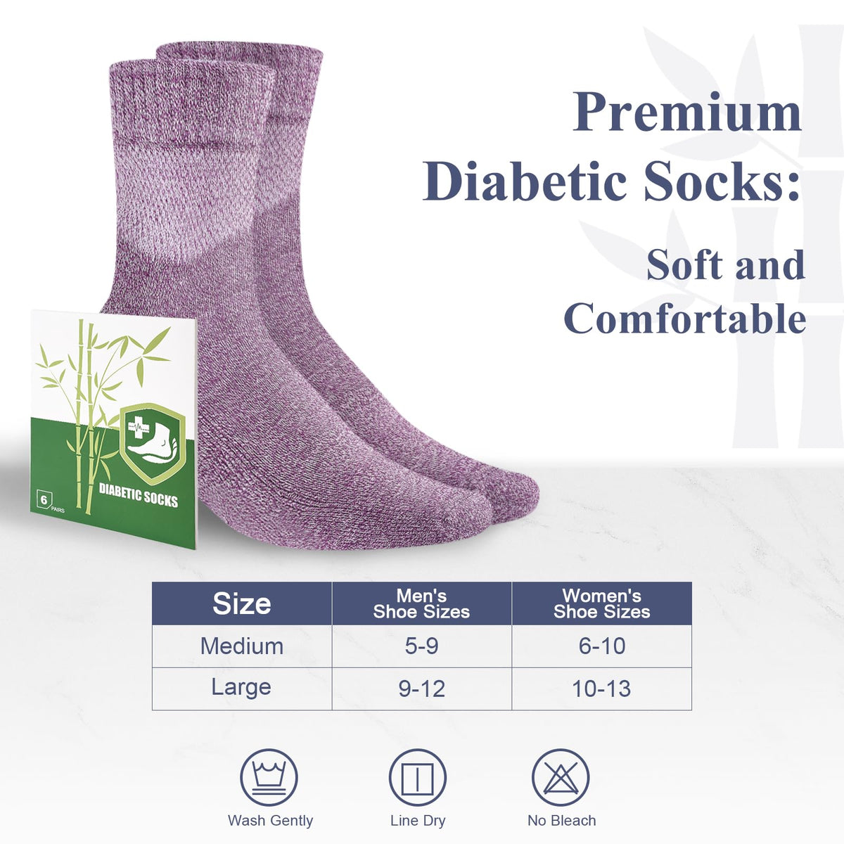 Bamboo Viscose Non Binding Wide Top Ankle Socks M6555