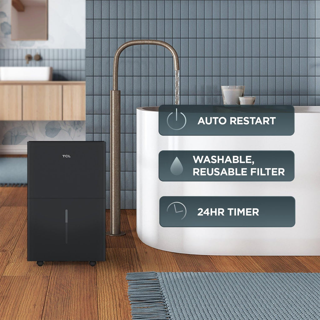 50-Pint Portable Smart Dehumidifier with Pump I633921