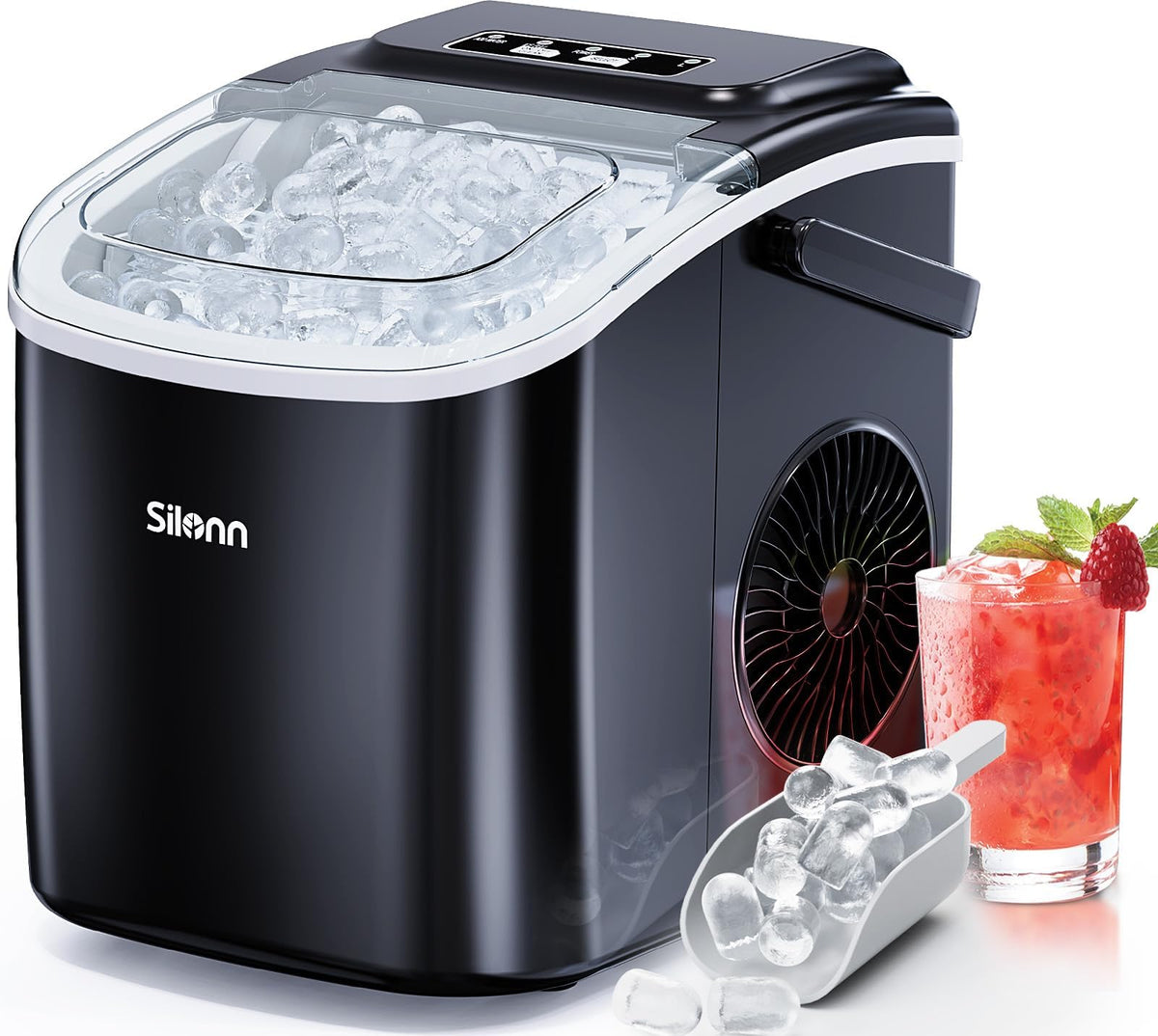 Black Countertop Ice Maker A831