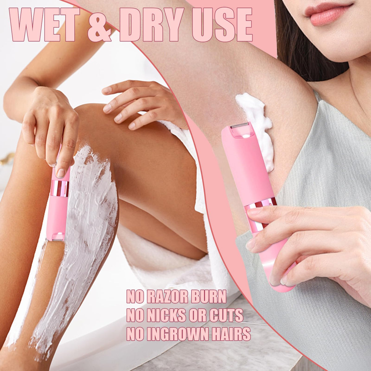Pink 2 in 1 Bikini Trimmer O3322