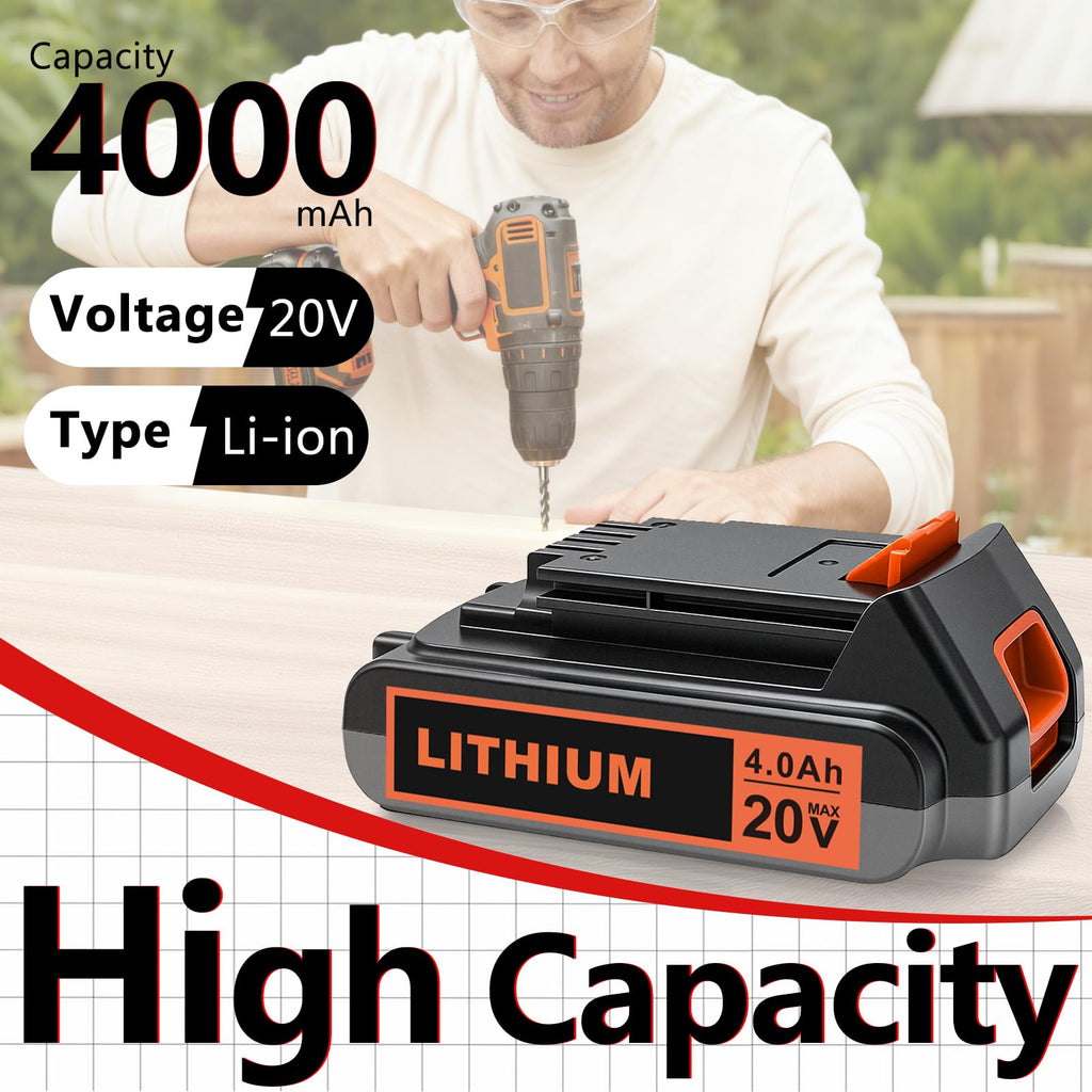 20V 4.0Ah Lithium Battery J387375