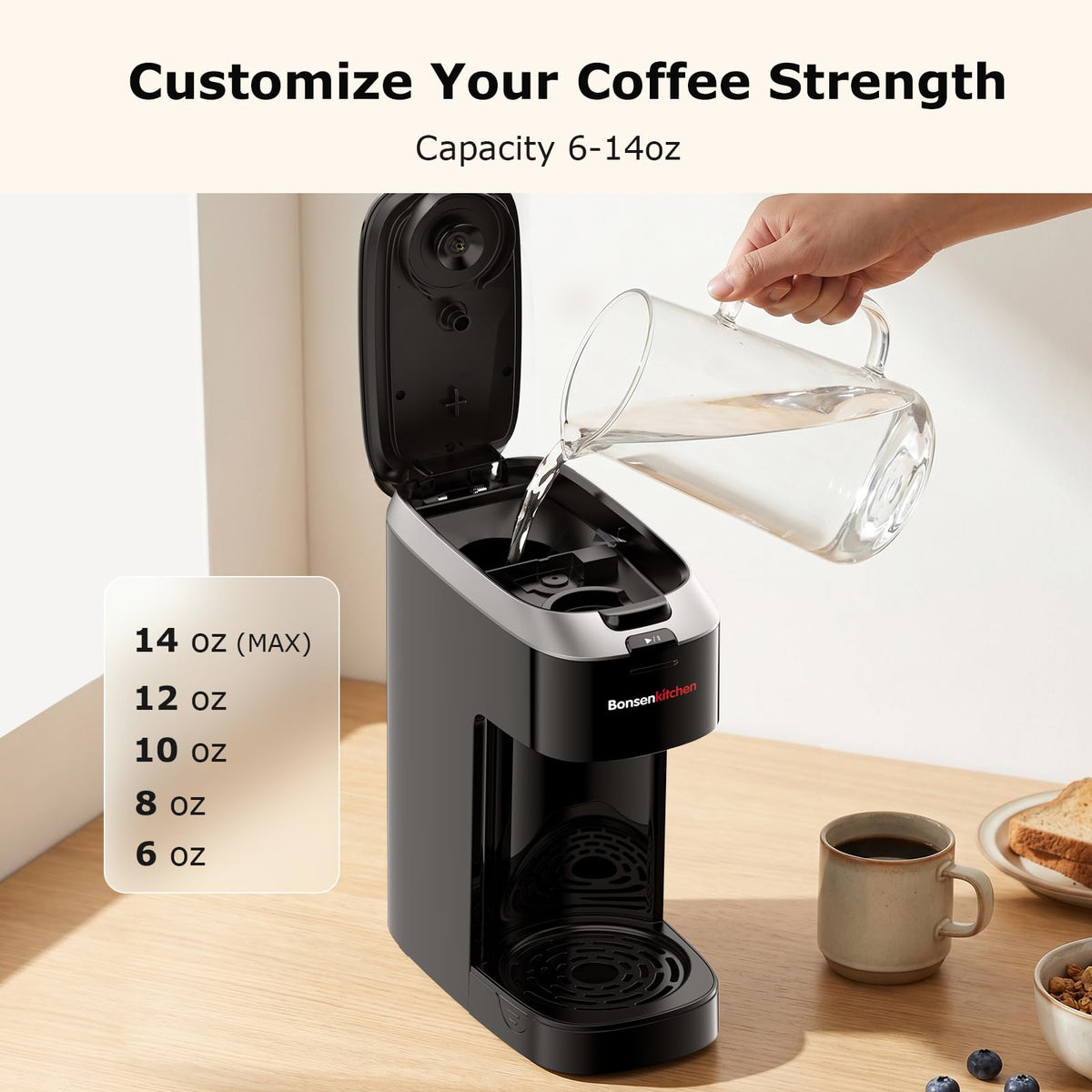 2-in-1 Single Serve Coffee Maker G281614