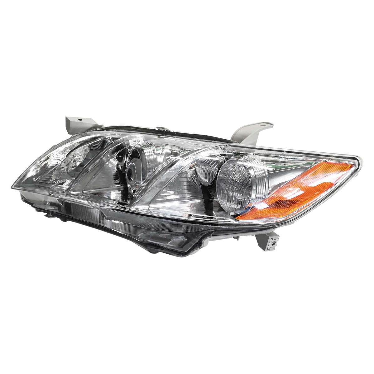 Chrome Clear Lens Projector Headlight Replacement Kit Pair of LH+RH R72776