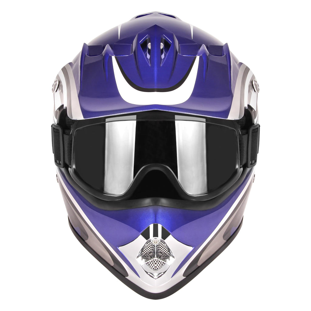 Youth Motocross Offroad Dirt Bike Helmet with Goggles DOT Approved R3179