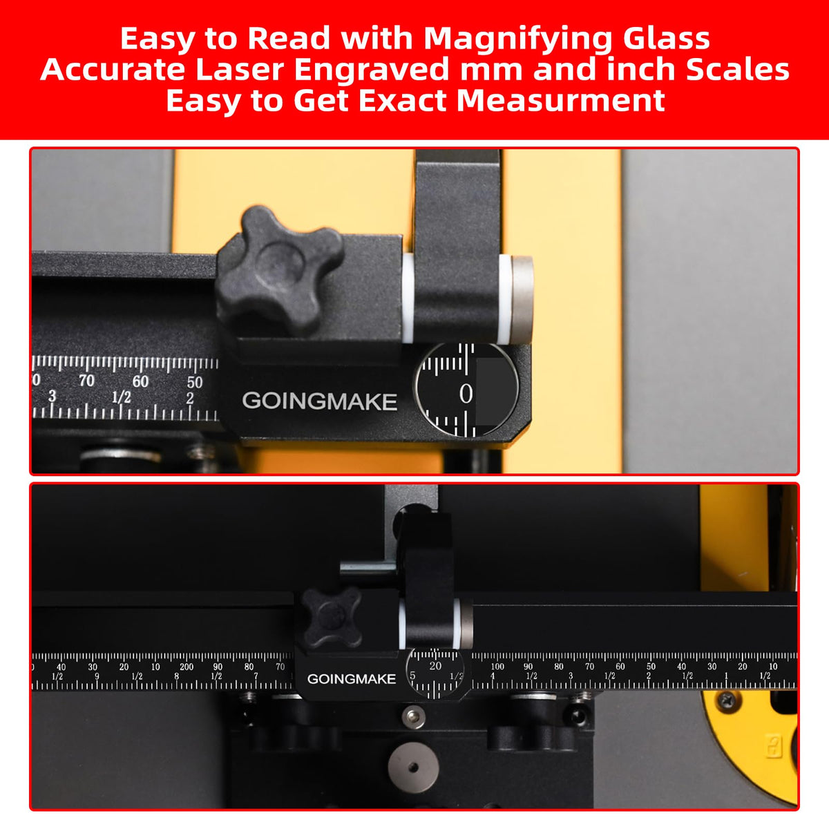 Compact Table Saw Miter Gauge with Extendable Fence T7930