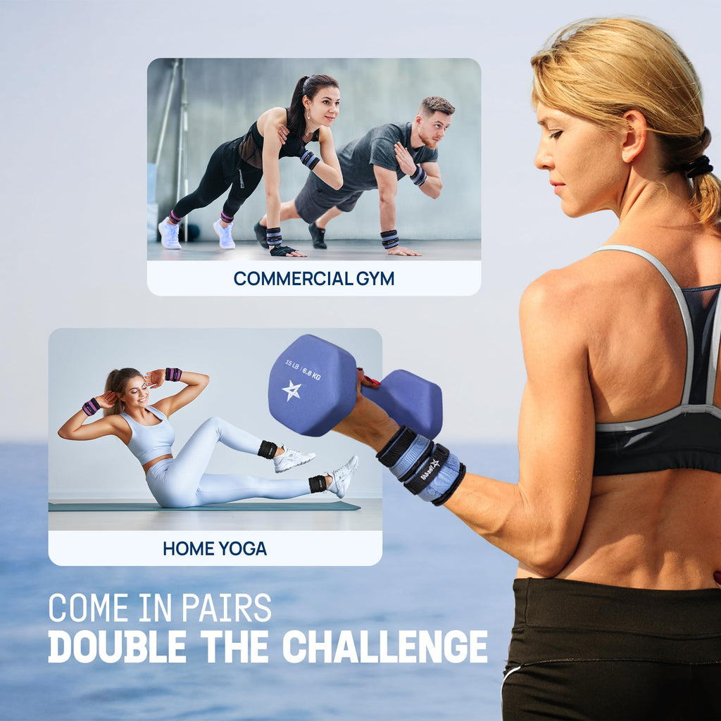 Adjustable Wrist & Ankle Weights 3.5/5 LB Pair L691269