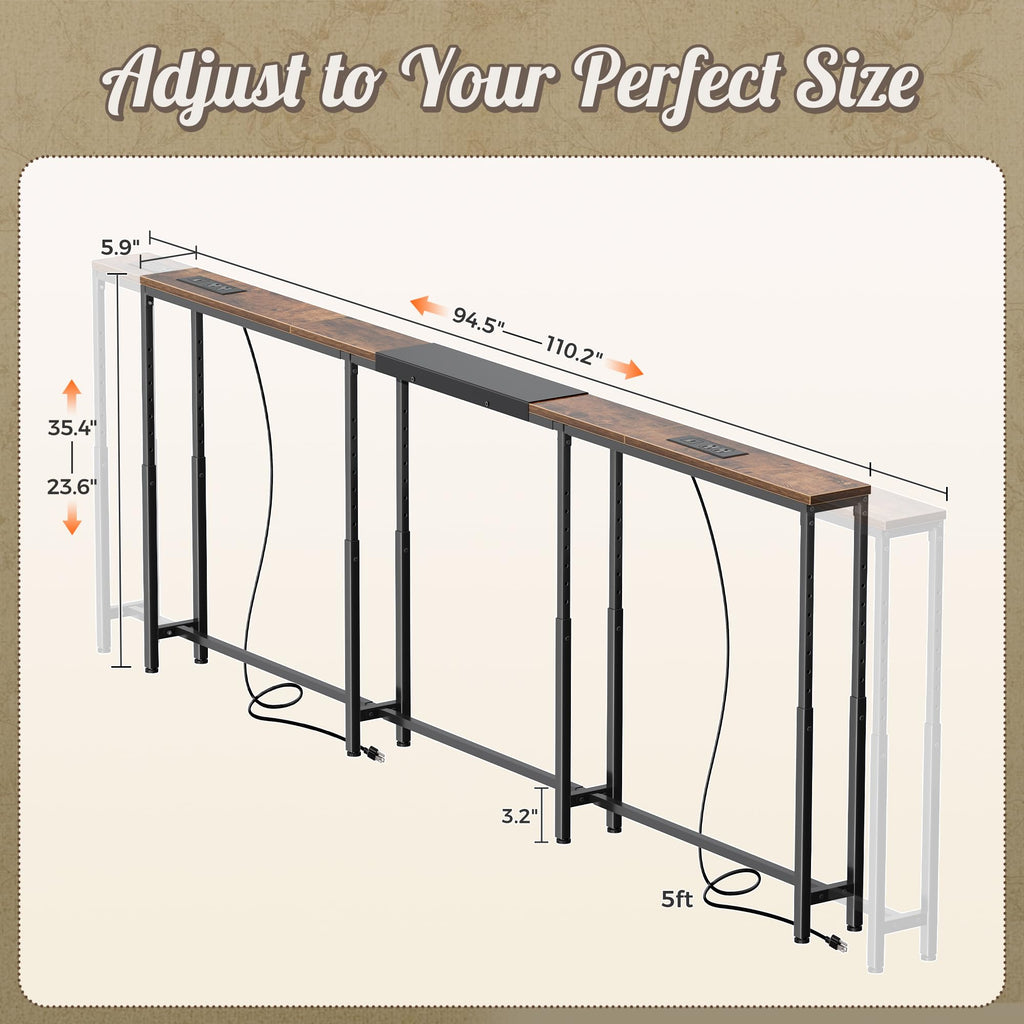 Narrow Console Table with Power Outlets & USB-C R44997
