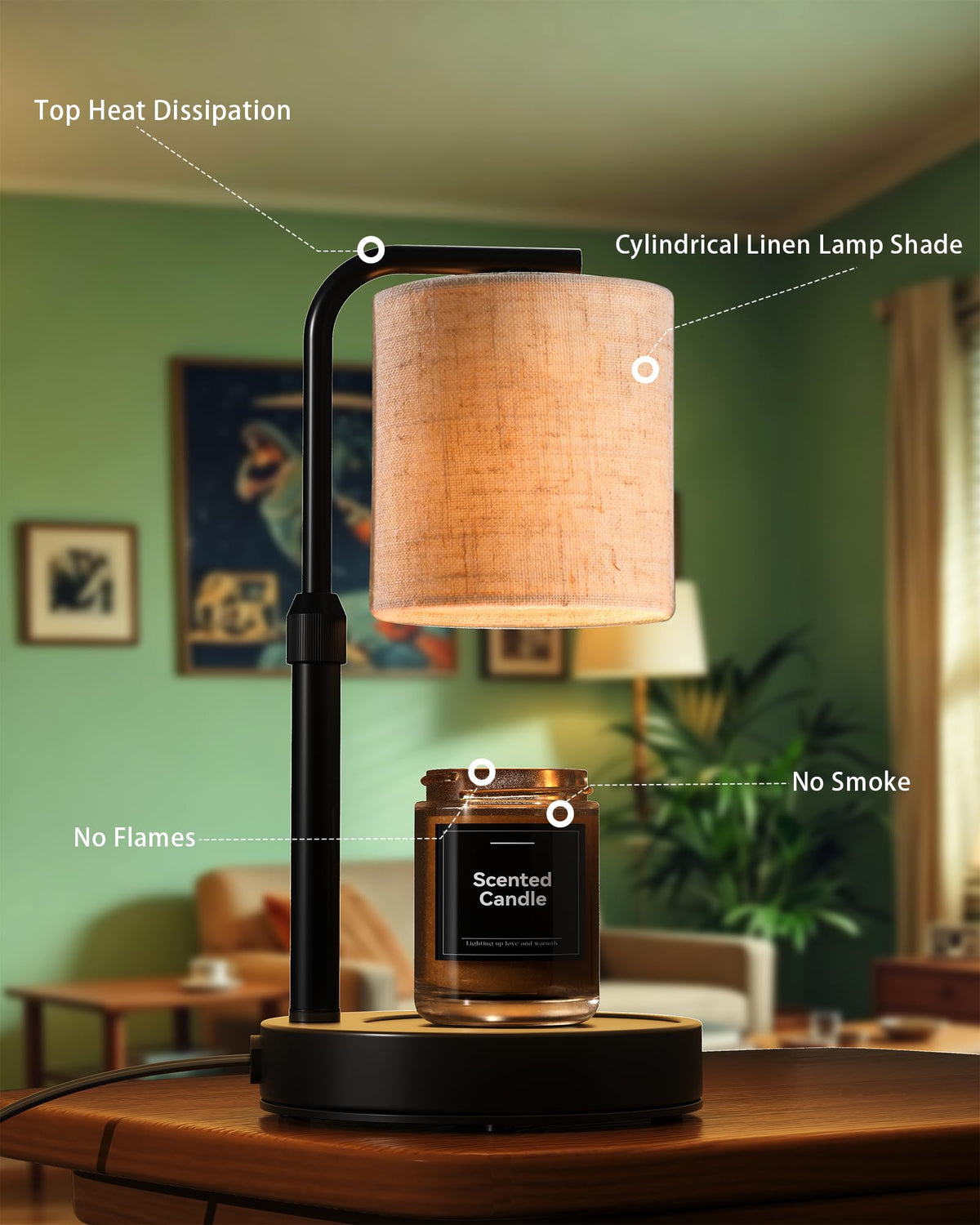 Dimmable Candle Warmer Lamp with Timer P14575