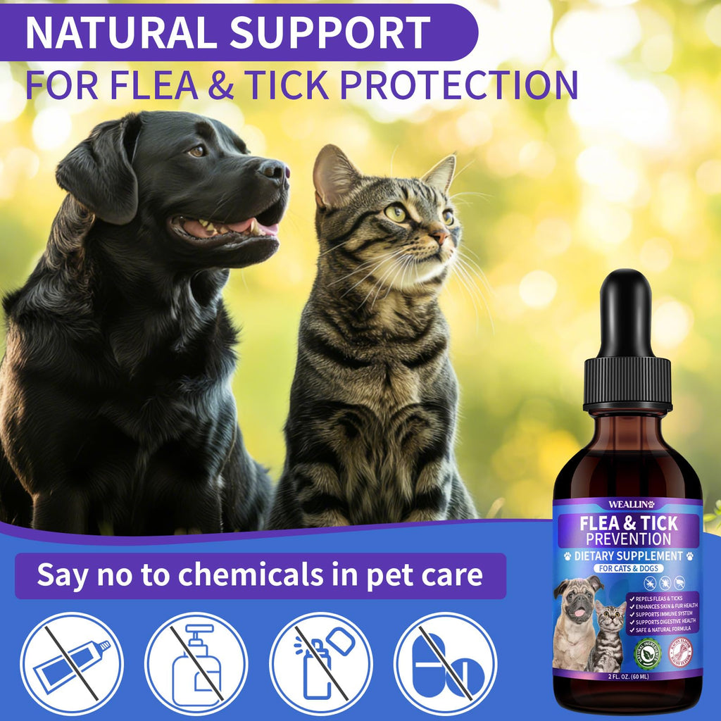 Flea and Tick Support for Dogs and Cats 60ml S3005