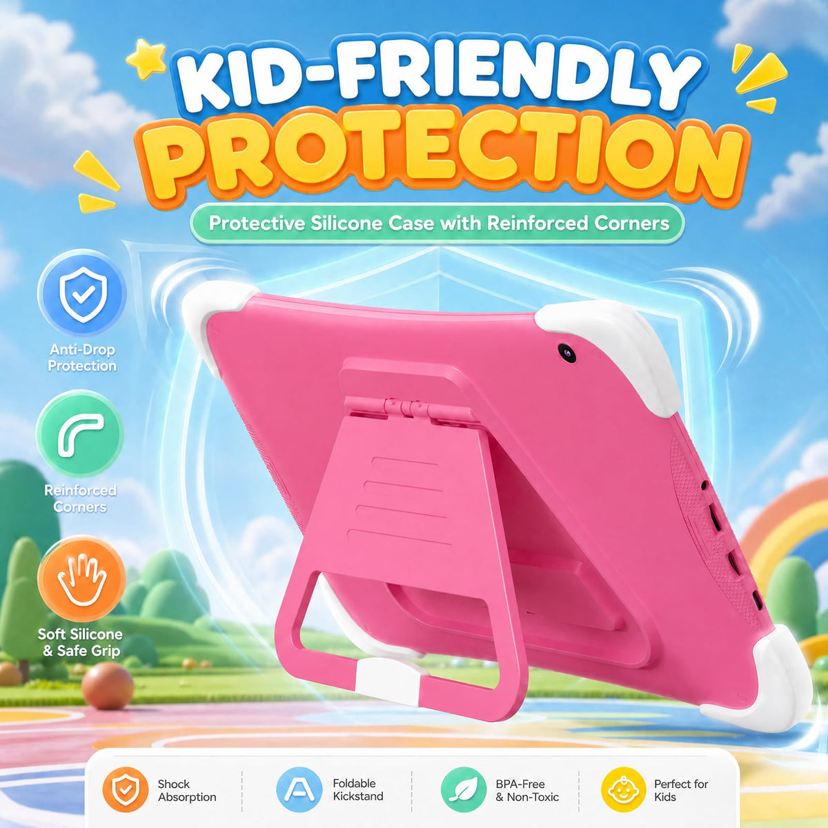 Kids Tablet 10Inch Android with Shockproof Case G66571