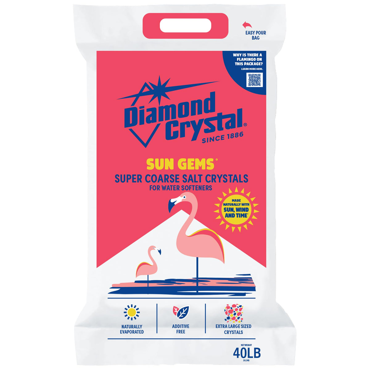 2 Pack Super Coarse Water Softener Salt, 40 Pounds K60536