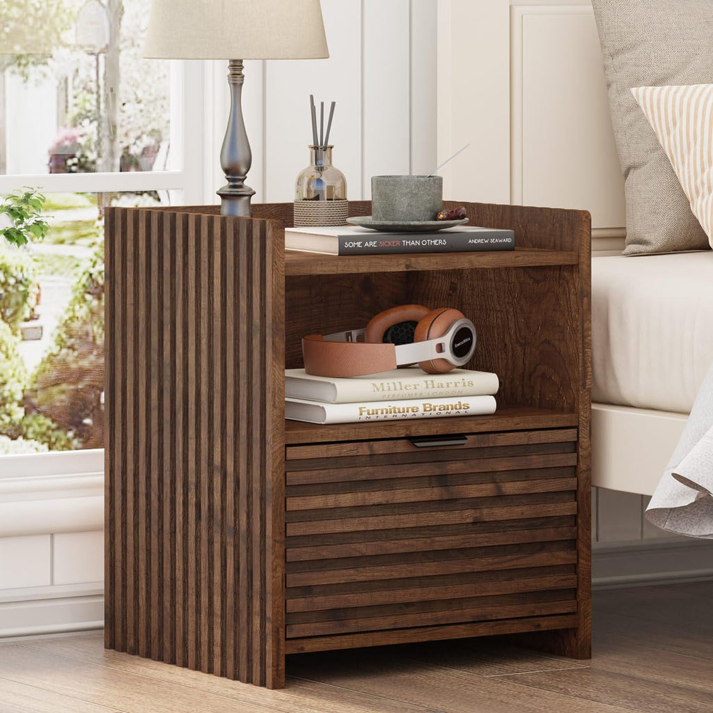 Rustic Oak Console Table with 2 Drawers B1109