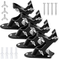 4 Pcs Black Flag Pole Holder Q5871