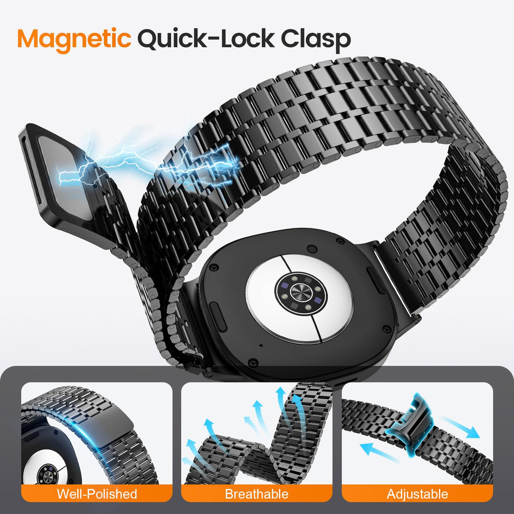 Magnetic Metal Band for Galaxy Watch 9 8 40mm 44mm/8 Classic 46mm H962