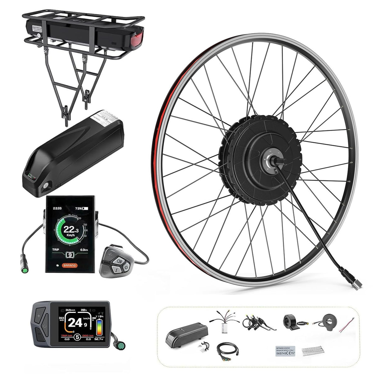 48V 500W 750W Electric Bicycle Conversion Kit M259528