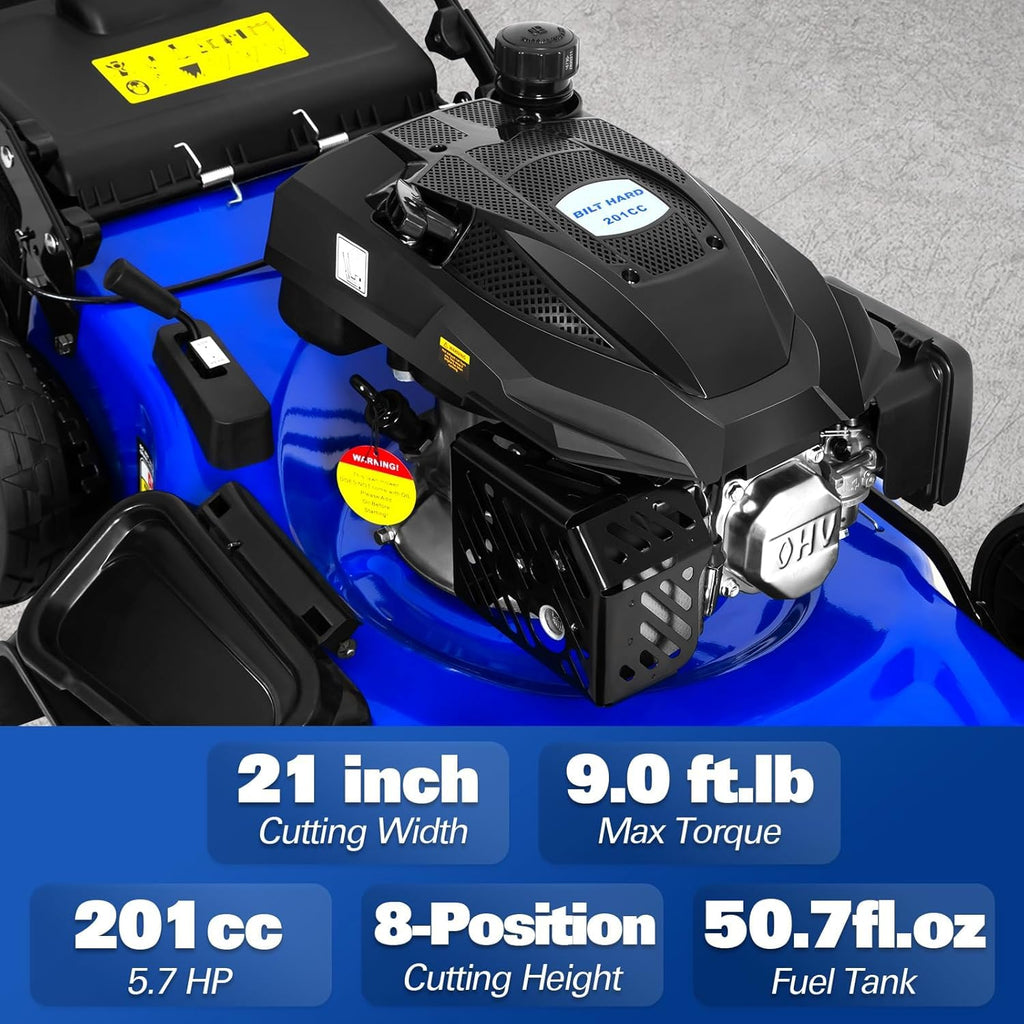 21" Self Propelled Gas Lawn Mower G6589