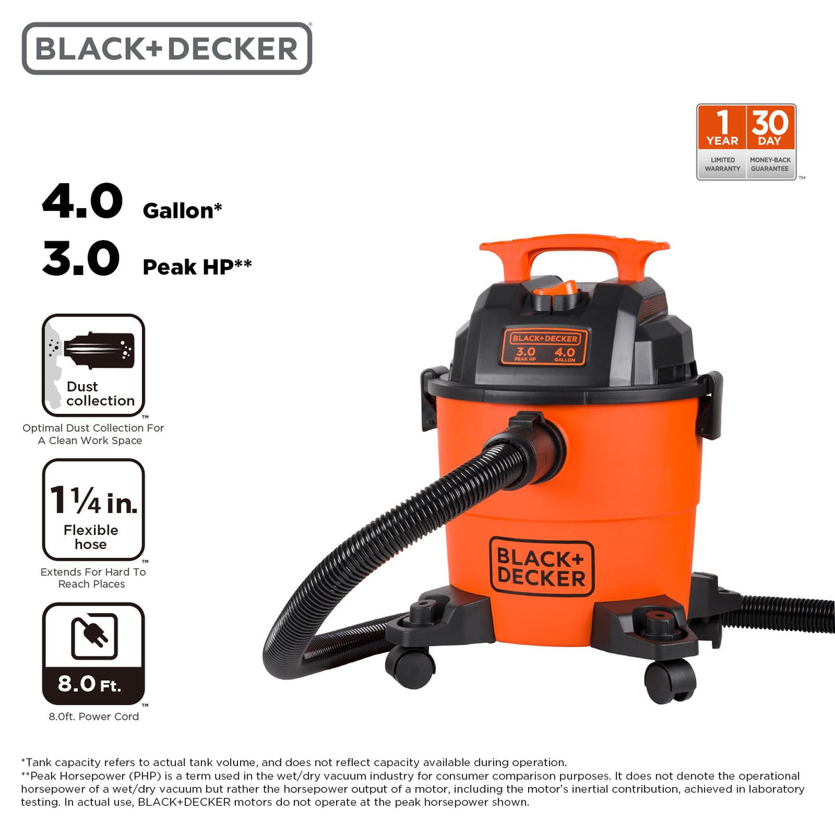 4 Gallon 3-in-1 Wet and Dry Shop Vacuum C261