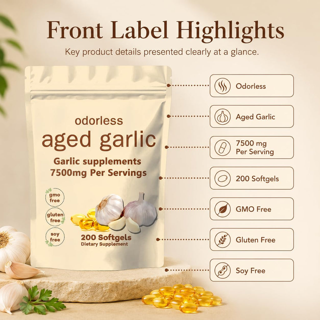 Aged Garlic Extract Softgels 200 Count D32612