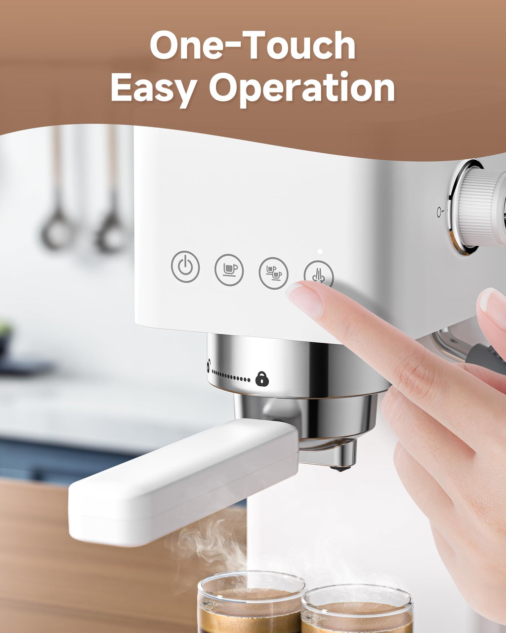 Compact 20 Bar Espresso Machine E47355