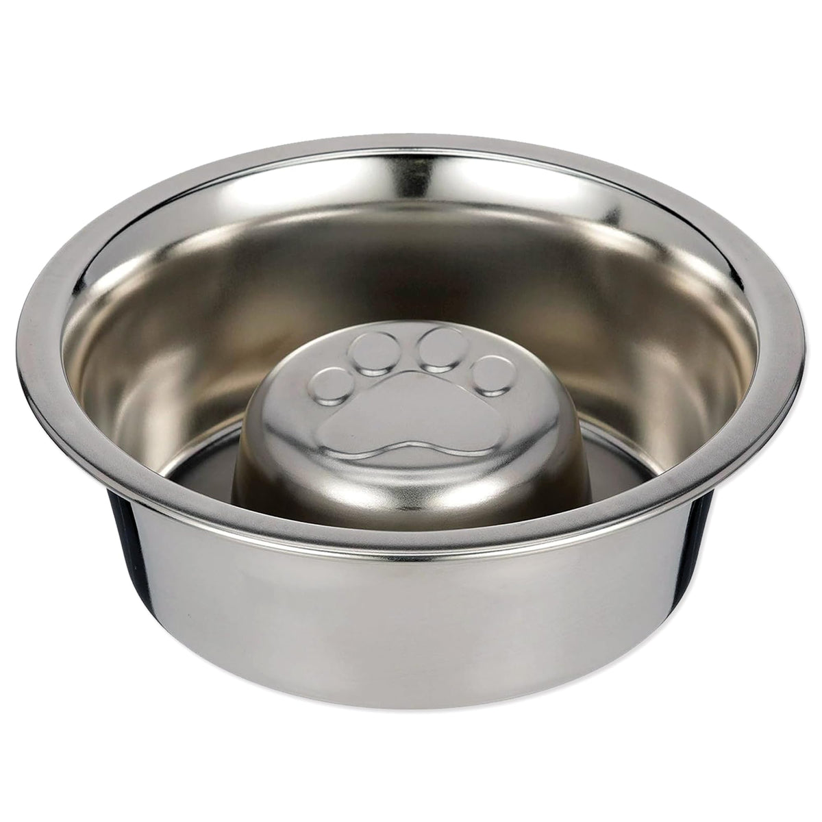 Reversible Stainless Steel Slow Feed Bowl S79866