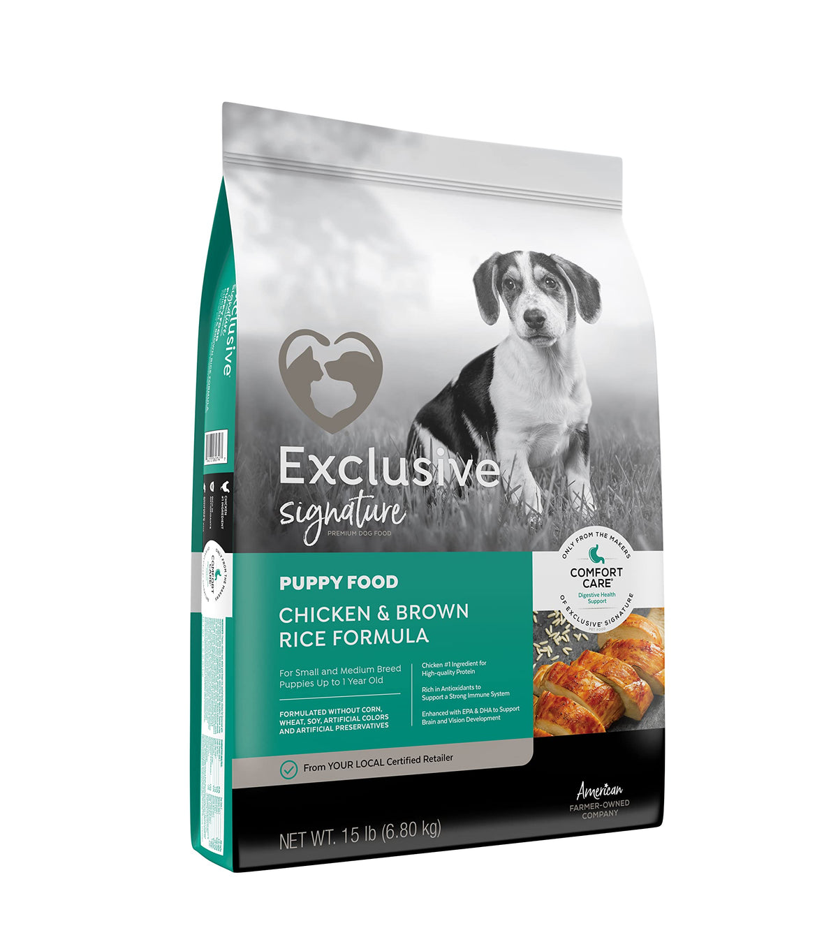 Puppy Chicken & Brown Rice Dog Food 15 lb Bag X469774