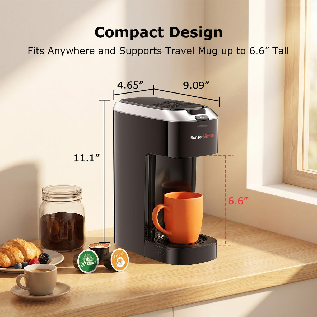 2-in-1 Single Serve Coffee Maker G281614