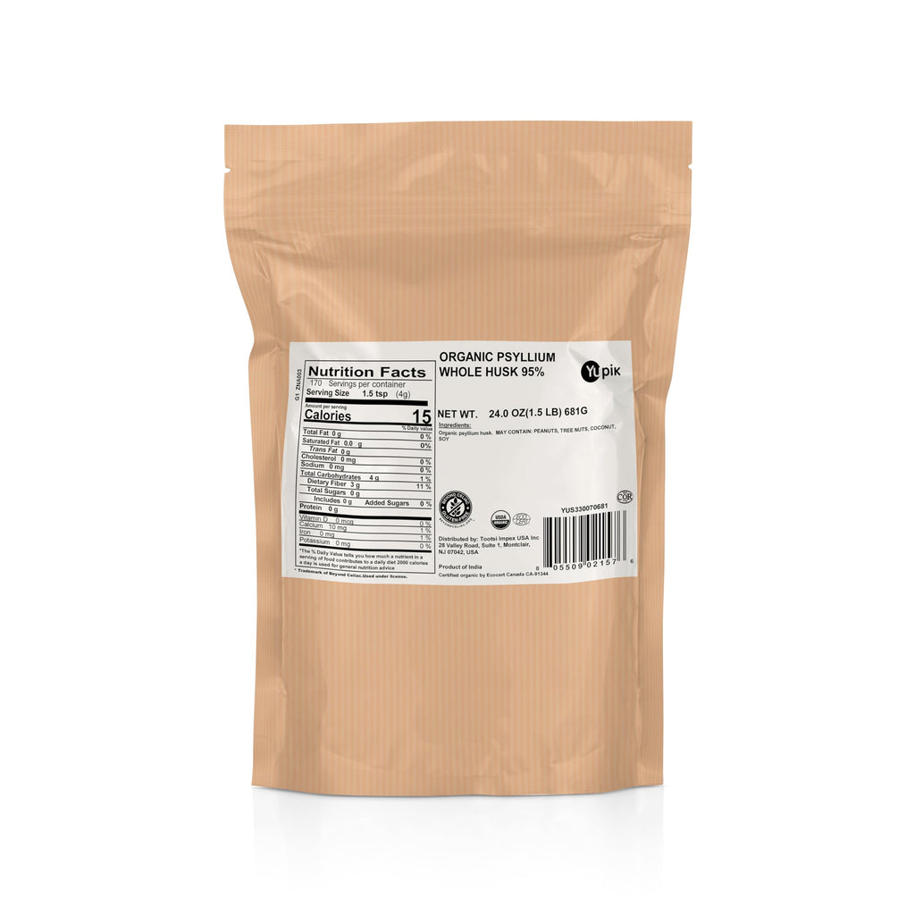 Organic Whole Husk Psyllium 24 Oz D8787