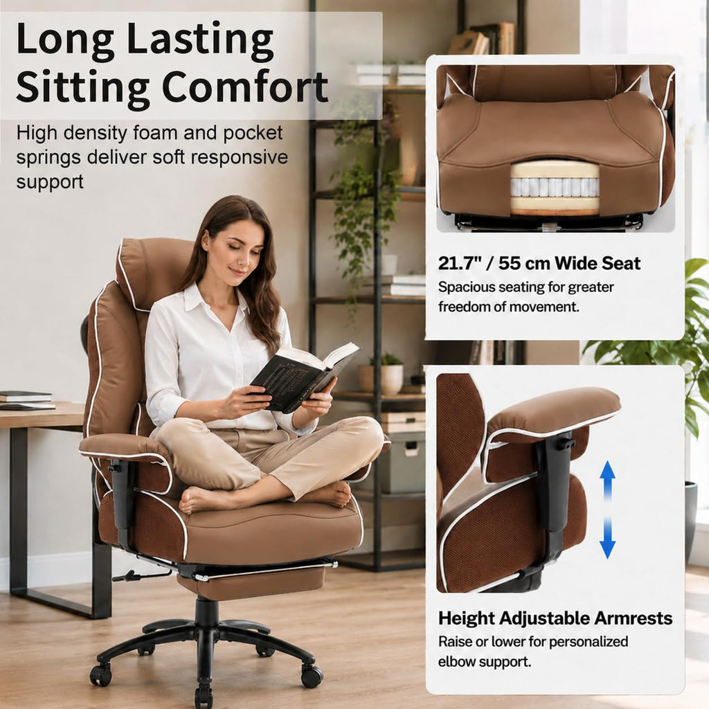 Big and Tall Office Chair with Lumbar Support L196643