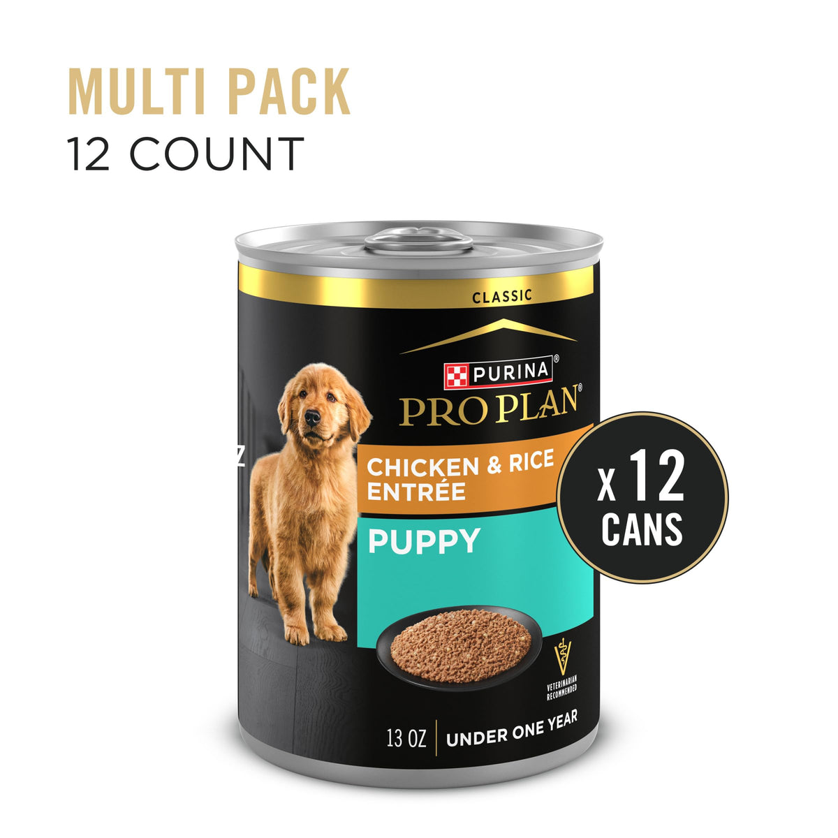 Wet Puppy Food Pate Chicken & Rice 12 Cans T1736