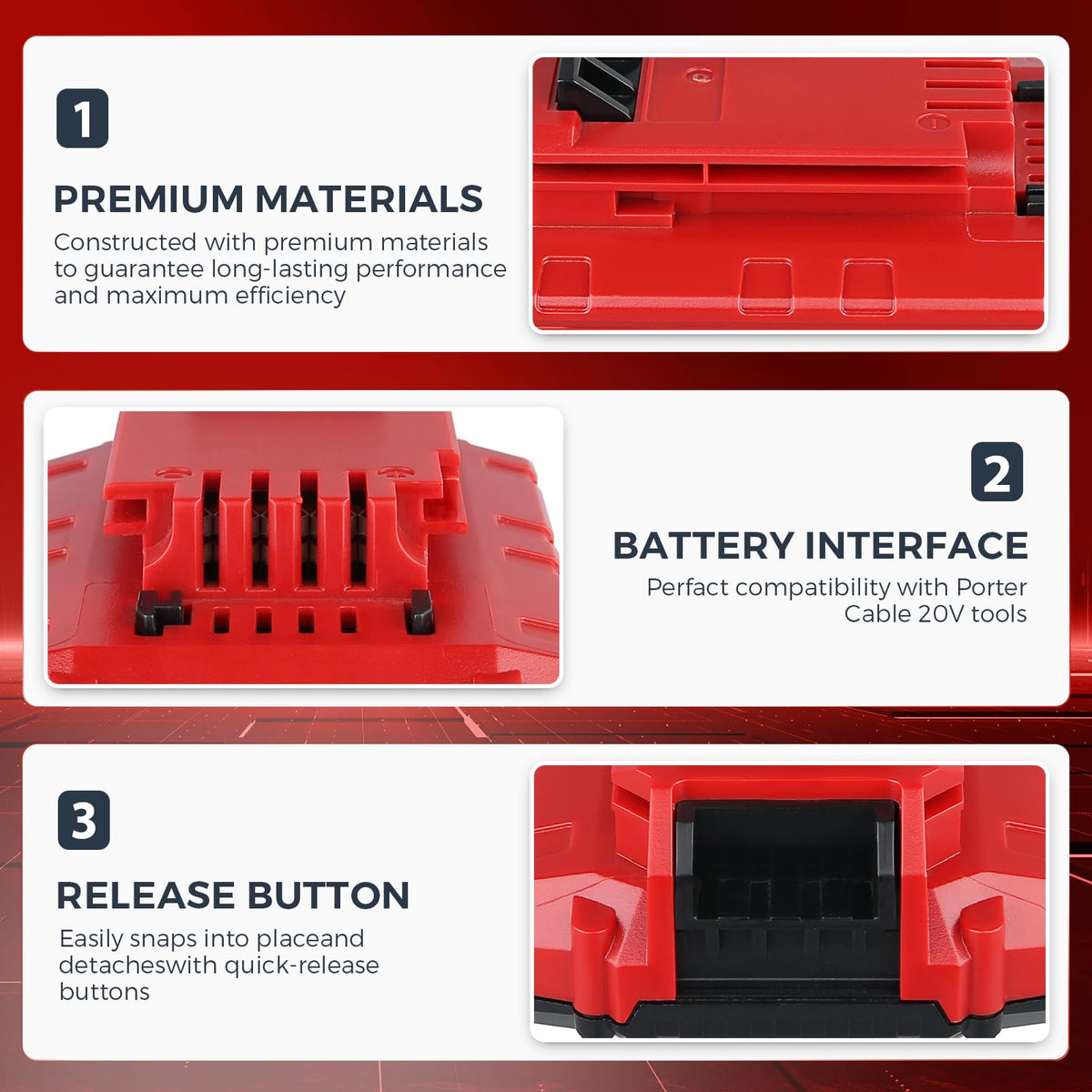 20V Li-ion Replacement Battery S6737
