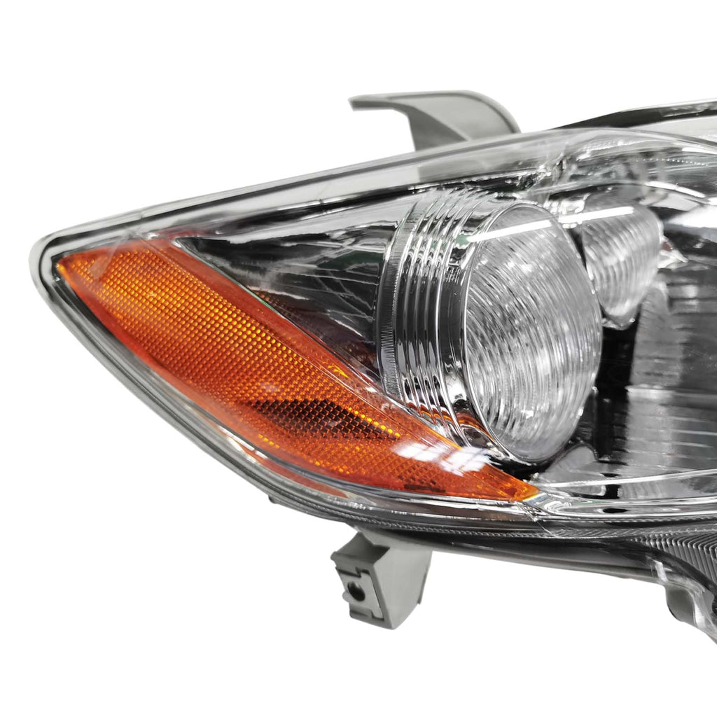 Chrome Clear Lens Projector Headlight Replacement Kit Pair of LH+RH R72776
