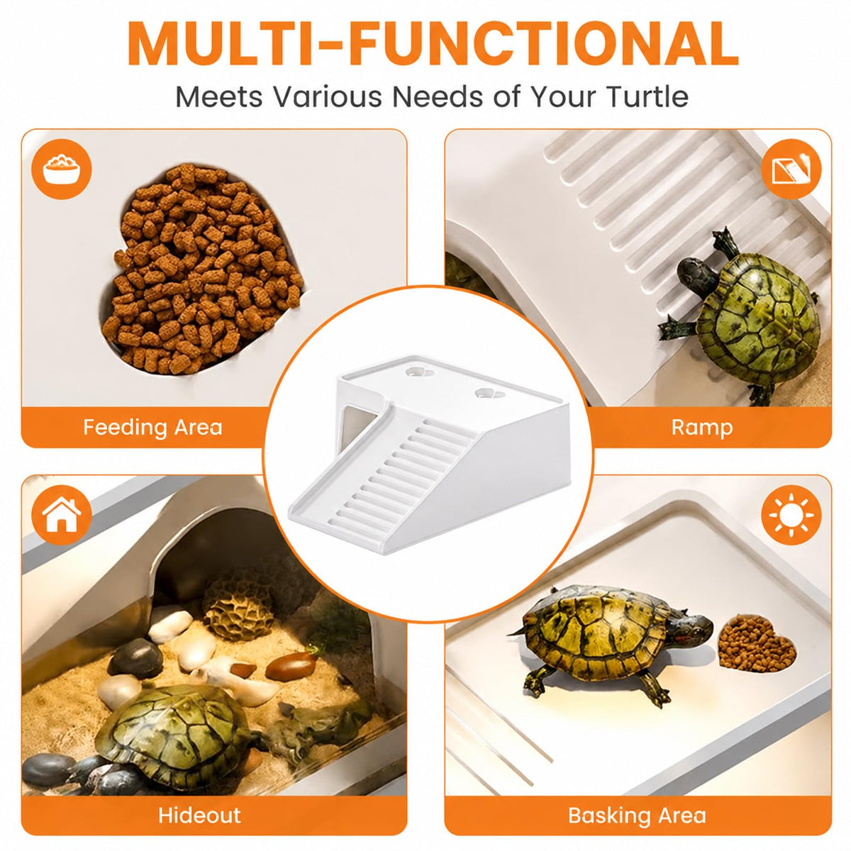 Acrylic Aquarium Starter Kit with UVB/UVA Lamp, Filter, Basking Platform & Lid R3647