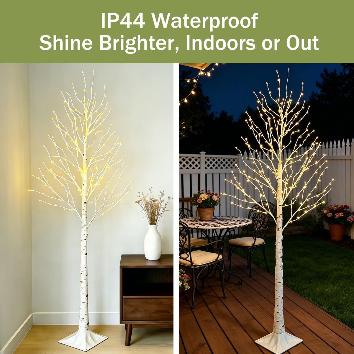 6FT Lighted Birch Tree with 260 LED and Timer E26169