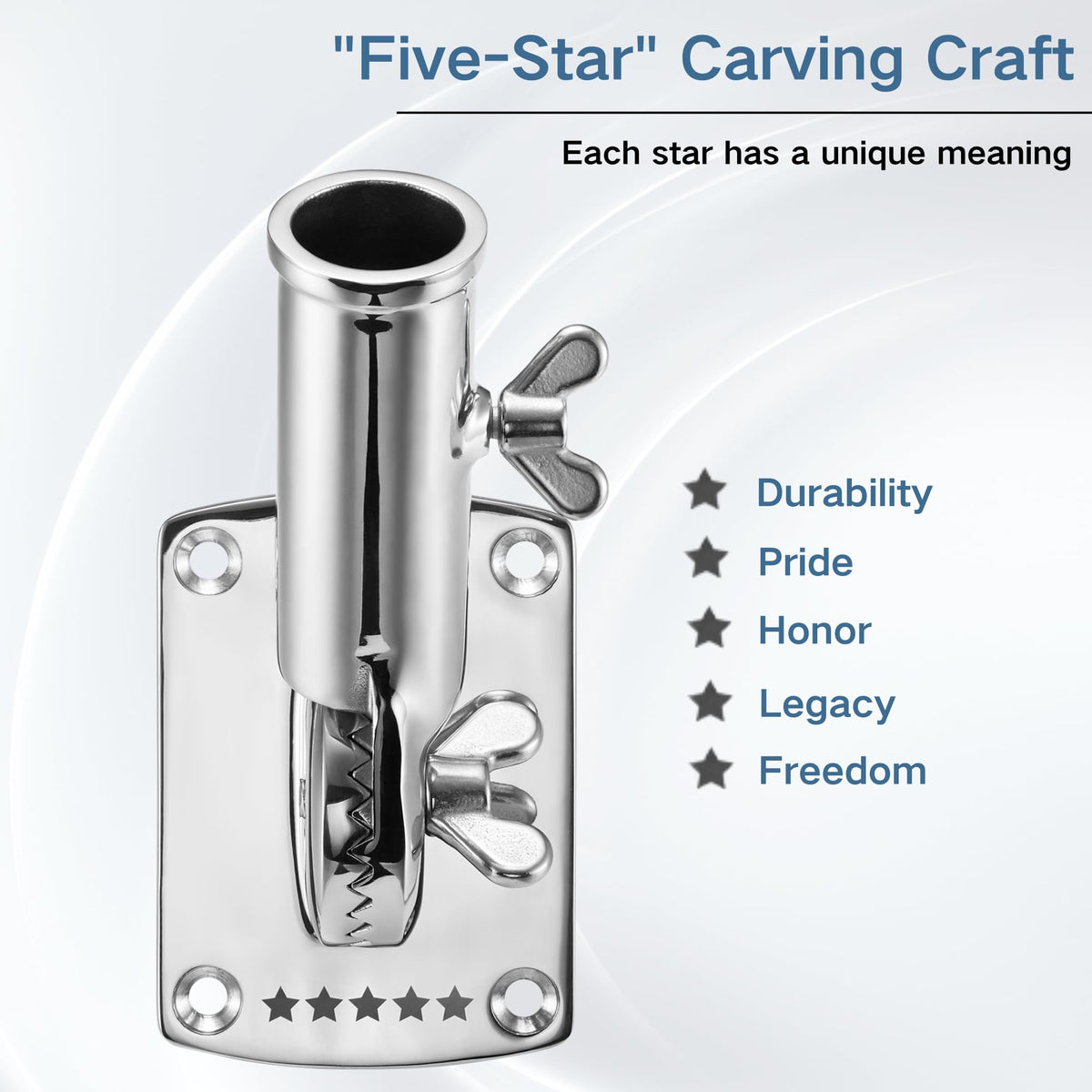 316 Stainless Steel Adjustable Flag Pole Holder Y7461