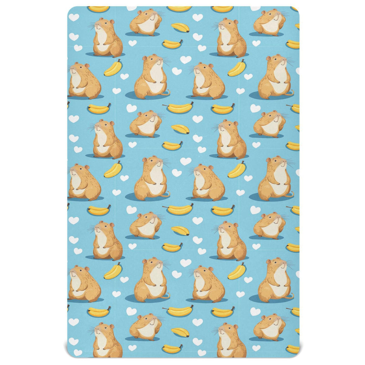 Soft Breathable Microfiber Fitted Crib Sheet, Standard Size 28in x 52in S5494