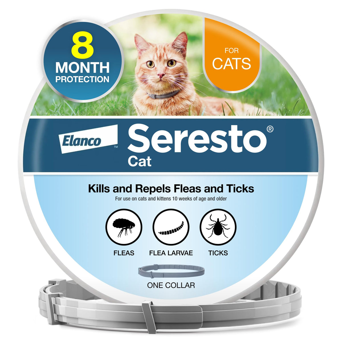 Flea & Tick Treatment & Prevention Collar for Cats Q1748