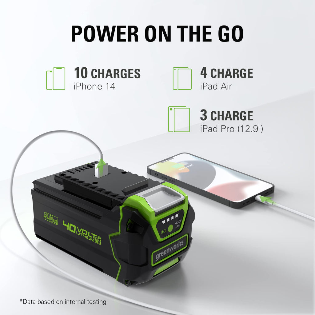 40V 4.0Ah USB Lithium-Ion Battery D511