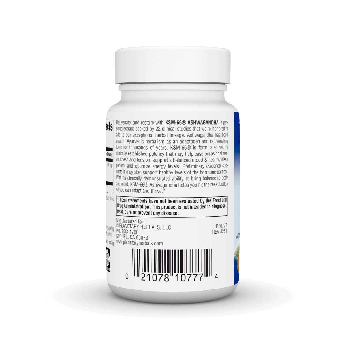 Ashwagandha 600 mg 60 Vegetarian Capsules Y227