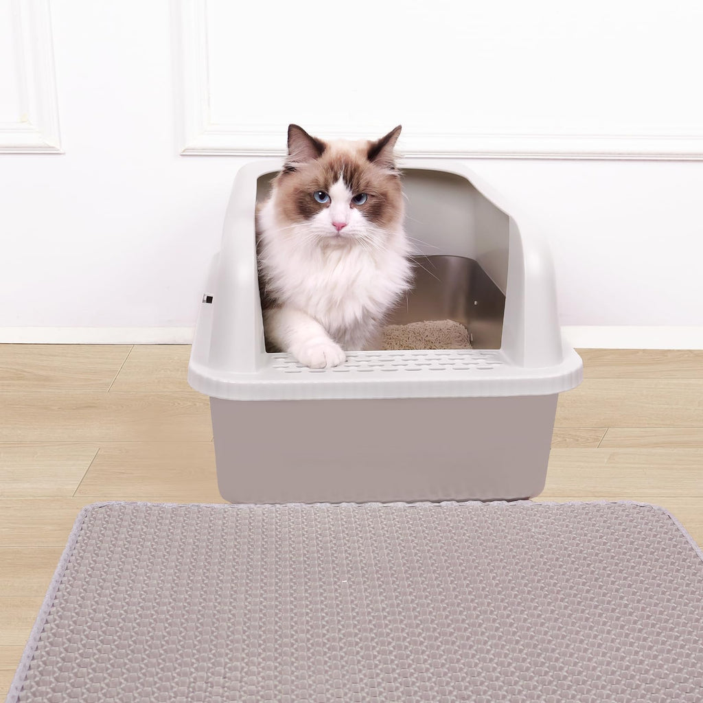 Stainless Steel Cat Litter Box with Lid J756414