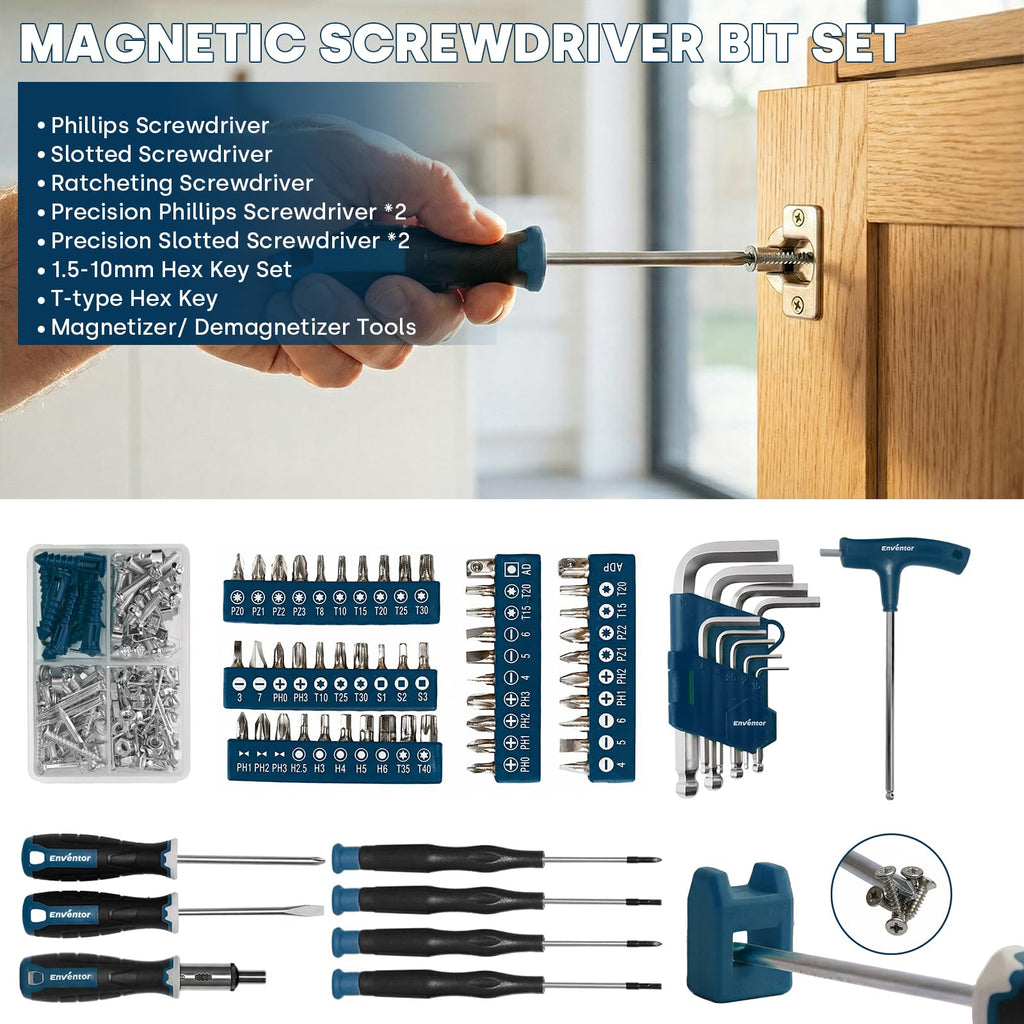 220 Pieces Blue Tool Set with Molded Storage Case A974181