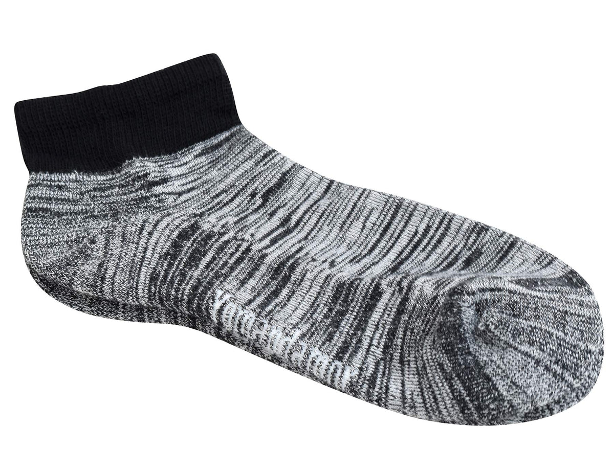 Men's 5 Pairs Low Cut Diabetic Socks with Cushion Sole and Seamless Toe N227774