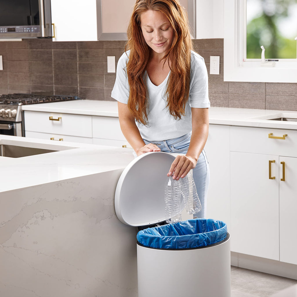 32-33 Gallon Blue Recycling Trash Bags, 100 Count Z4660