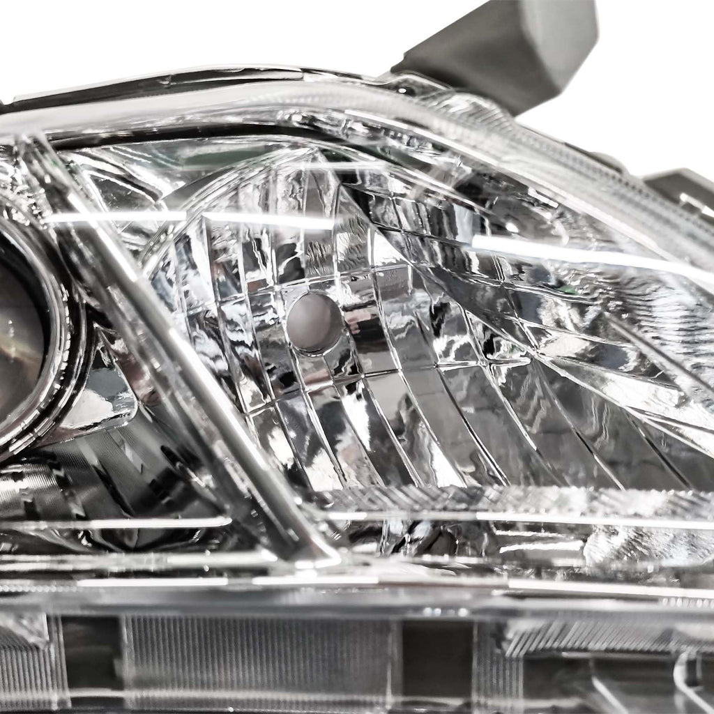 Chrome Clear Lens Projector Headlight Replacement Kit Pair of LH+RH R72776