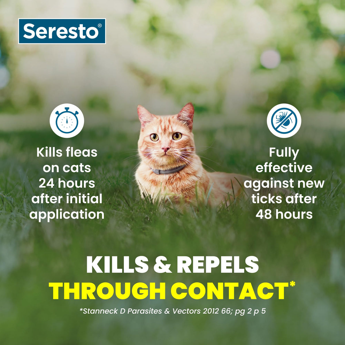 Flea & Tick Treatment & Prevention Collar for Cats Q1748