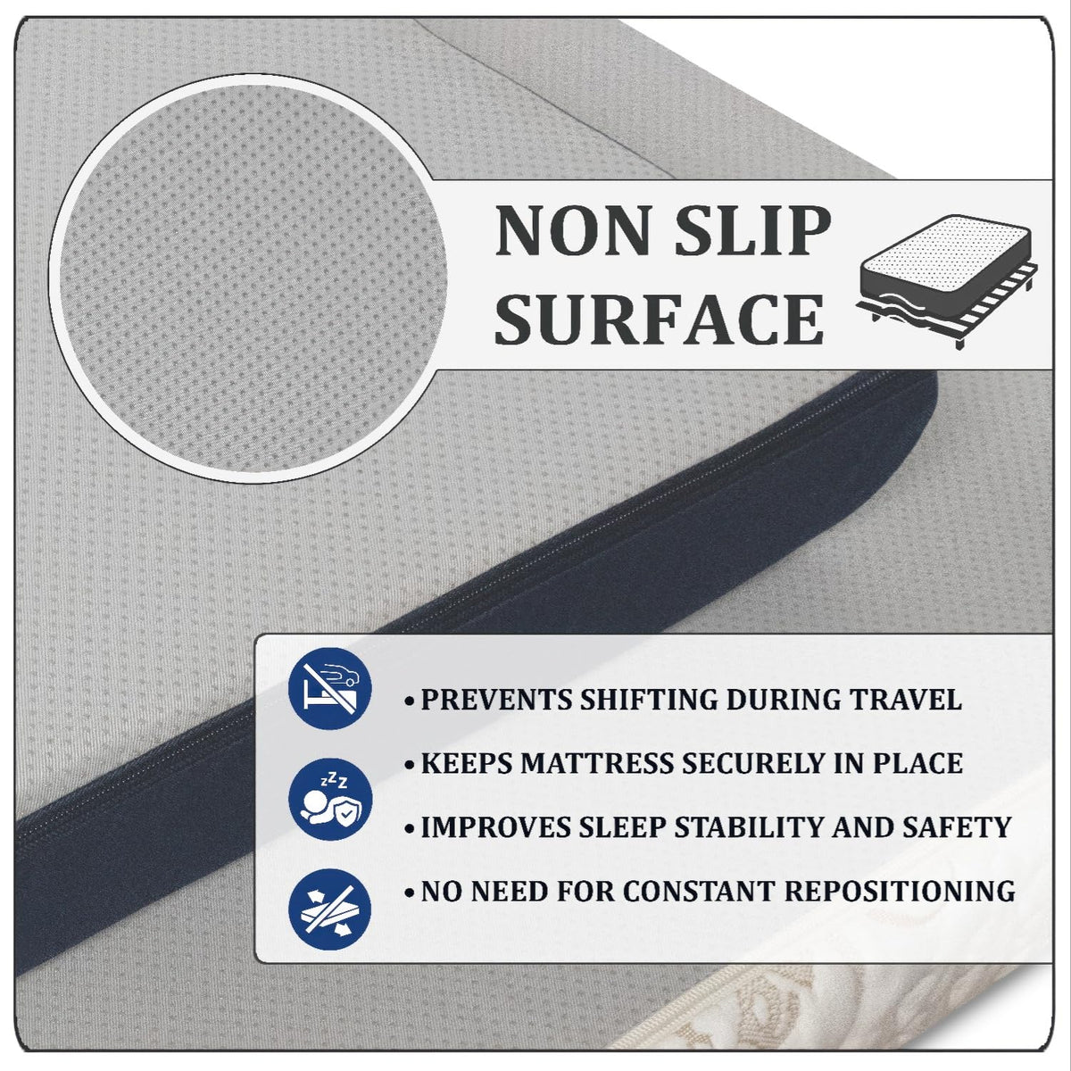 2" x 36" x 72" Gel Memory Foam Mattress Topper U778
