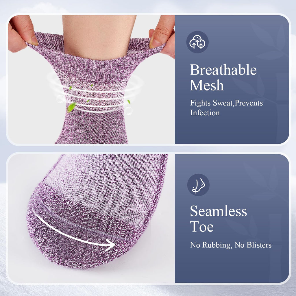 Bamboo Viscose Non Binding Wide Top Ankle Socks M6555