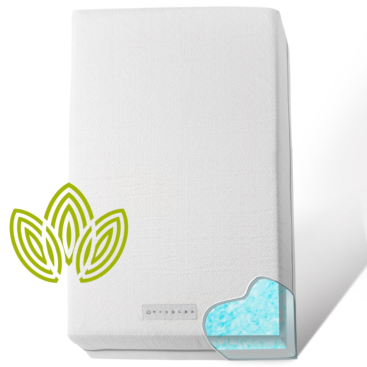 Organic Cotton Dual-Sided Crib Mattress 2-Stage Memory Foam U9893